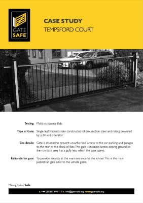 Gate safety case study for Muswell Hill primary school